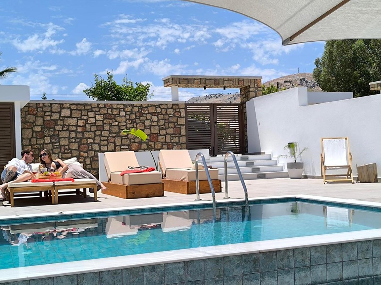Valantina'S & Mannouel Lardos Luxury Villas المظهر الخارجي الصورة